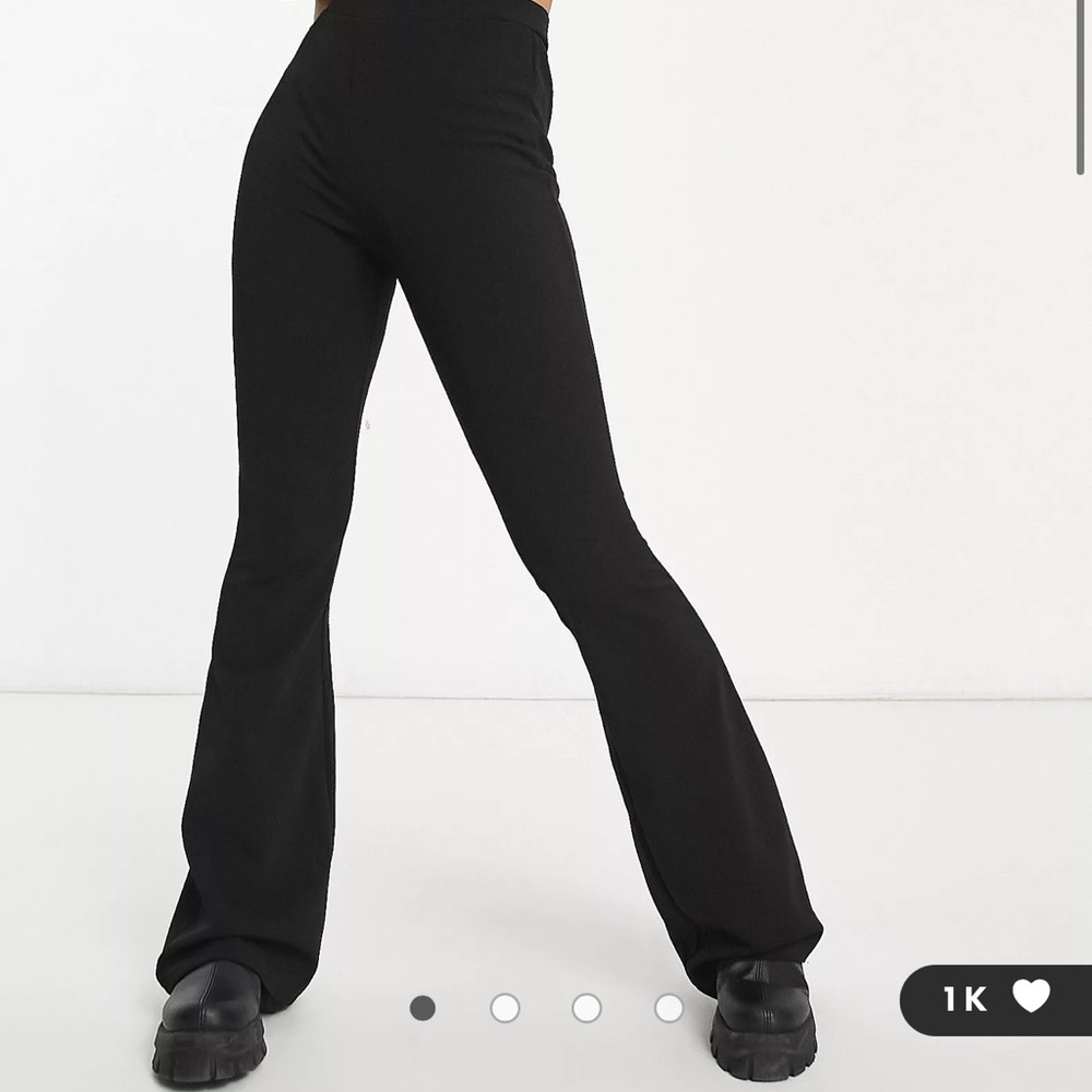 ASOS DESIGN jersey slim kick flare suit pants